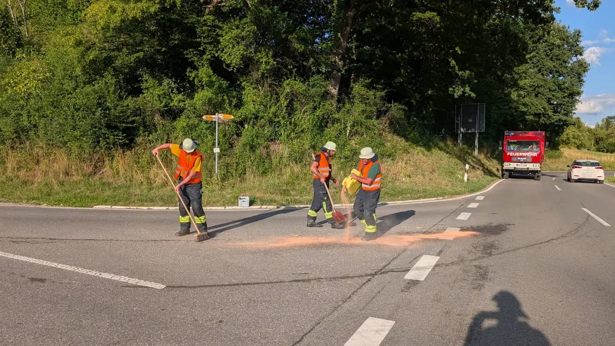 H ÖLSPUR – Mehrere Ölspuren zwischen Limpach und Urnau