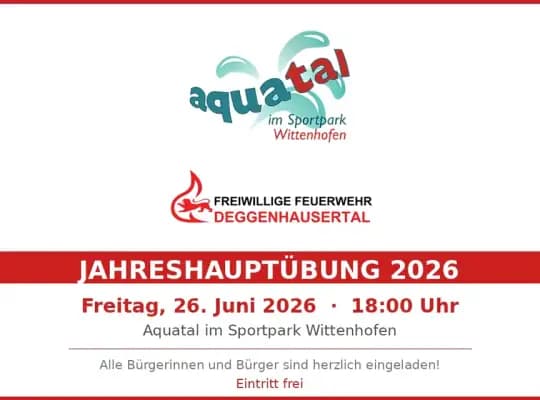 Jahreshauptübung 2026 – Zuschauer willkommen!