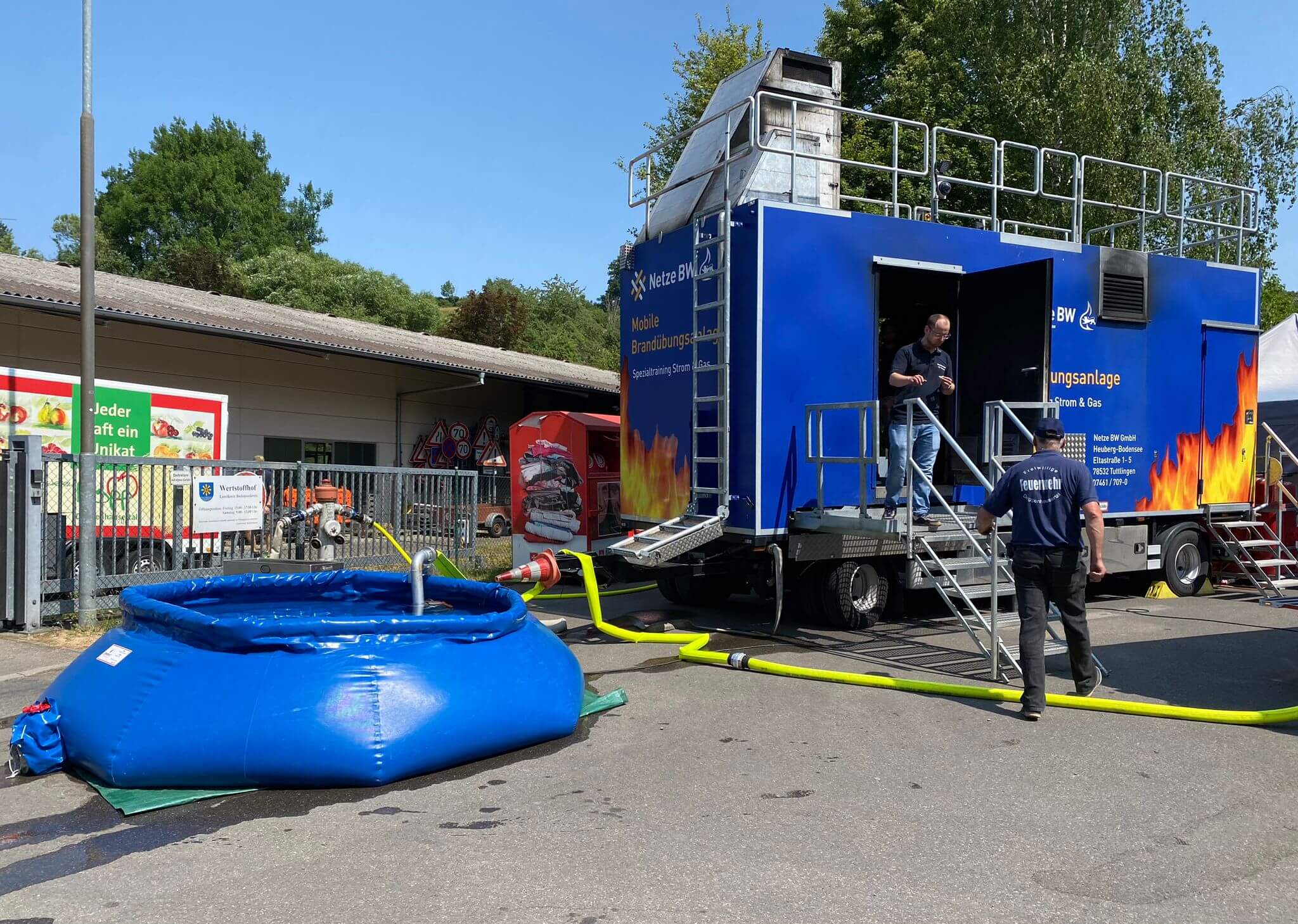 Brandcontainer am gewerbetag 2023